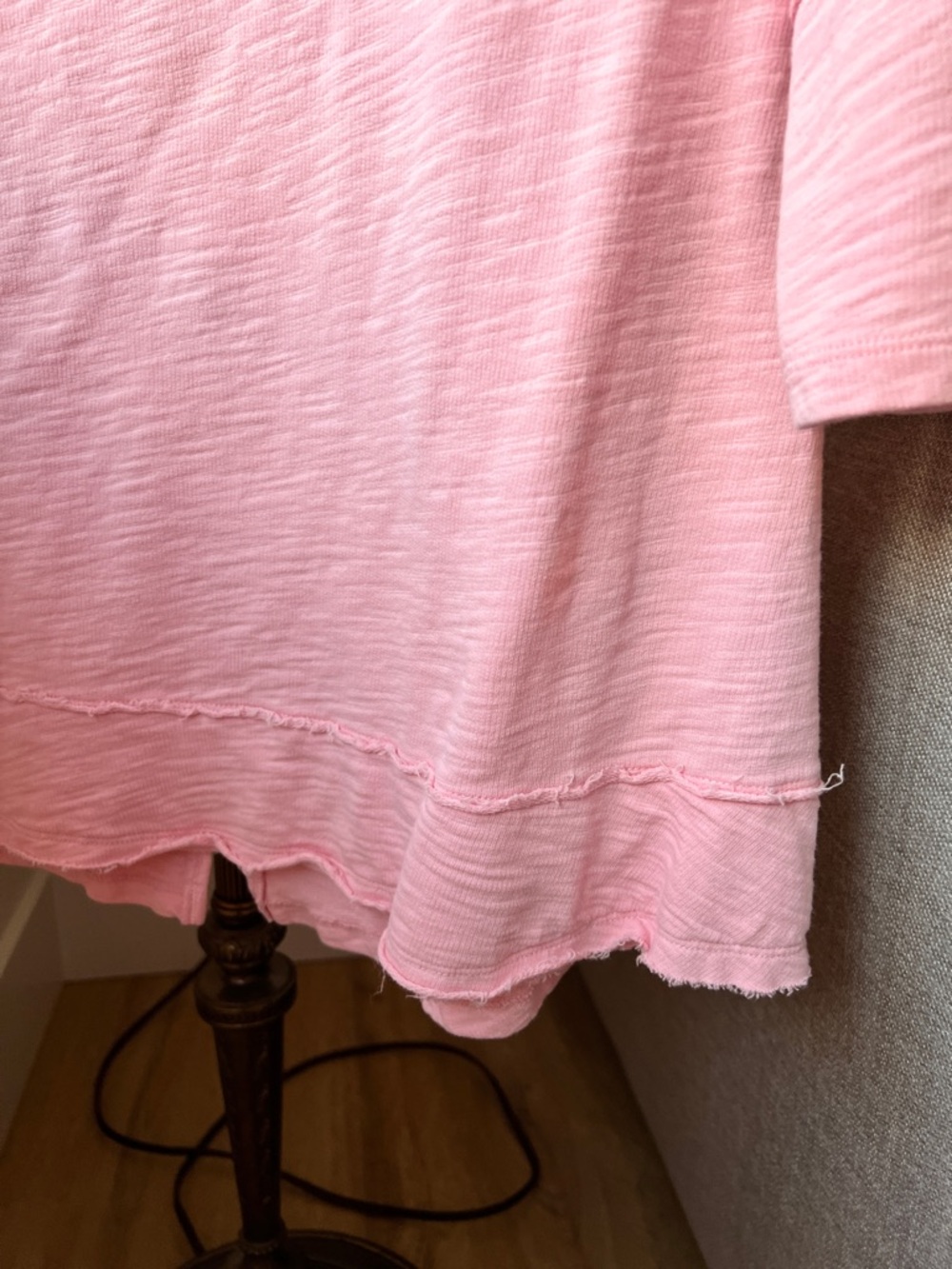 Boho Cozy Cotton Pink Women's Pullover Top - Picture 4 of 6